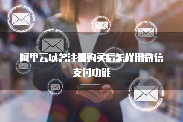 阿里云域名注册购买后怎样用微信支付功能