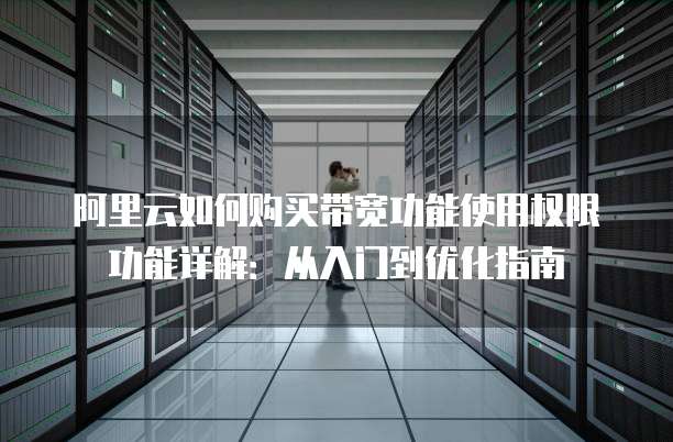 阿里云如何购买带宽功能使用权限功能详解:从入门到优化指南