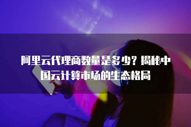 阿里云代理商数量是多少?揭秘中国云计算市场的生态格局