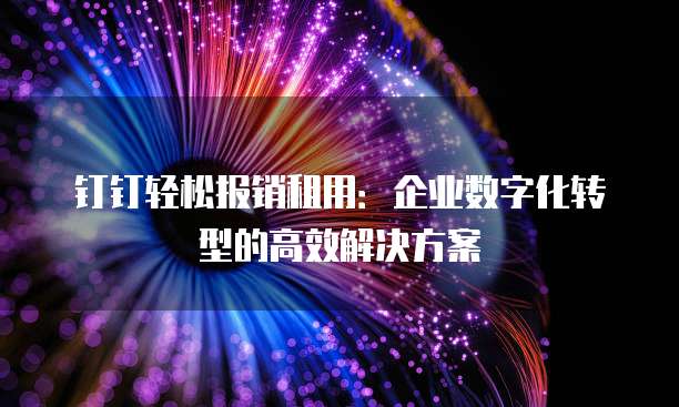 钉钉轻松报销租用:企业数字化转型的高效解决方案