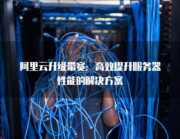 阿里云升级带宽:高效提升服务器性能的解决方案