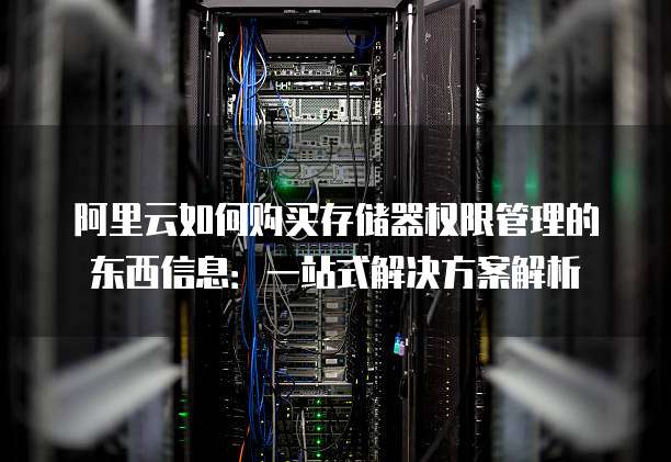阿里云如何购买存储器权限管理的东西信息:一站式解决方案解析