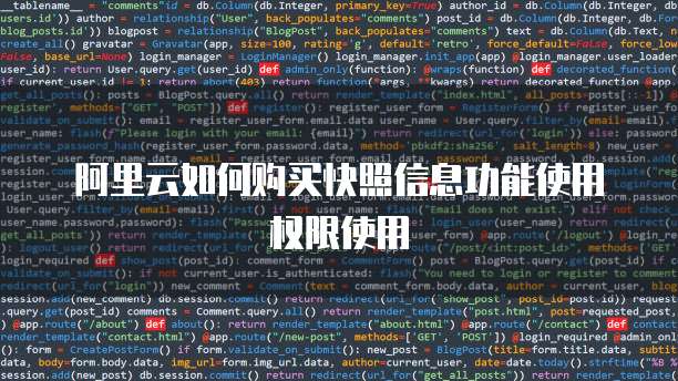 阿里云如何购买快照信息功能使用权限使用