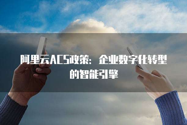阿里云ACS政策:企业数字化转型的智能引擎