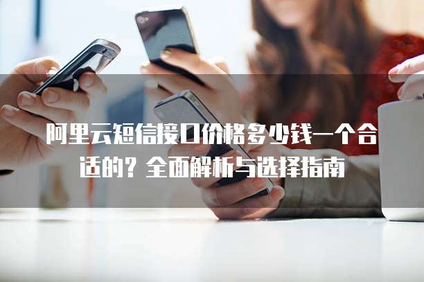阿里云短信接口价格多少钱一个合适的?全面解析与选择指南