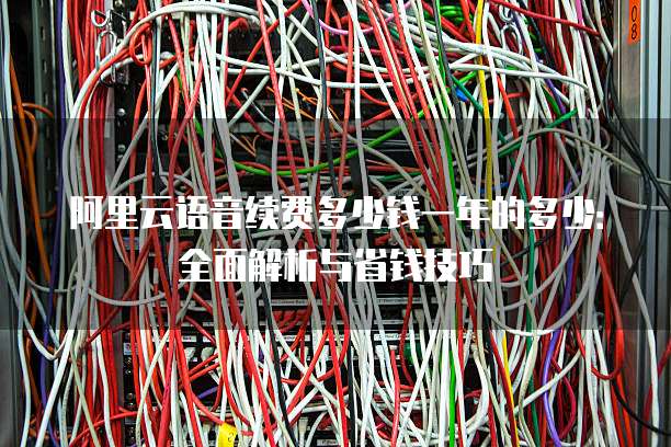 阿里云语音续费多少钱一年的多少：全面解析与省钱技巧