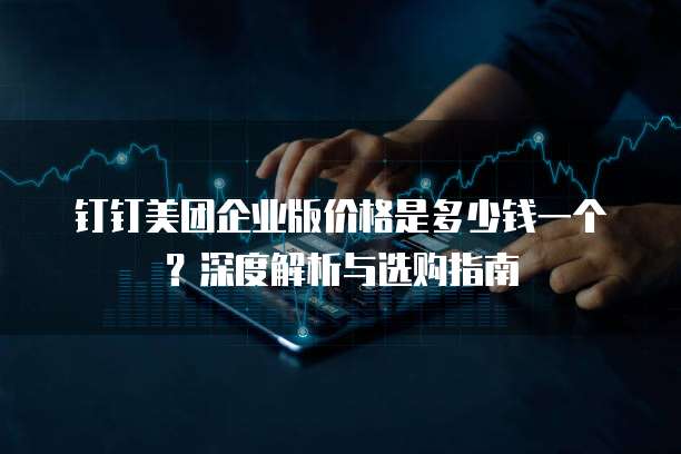 钉钉美团企业版价格是多少钱一个?深度解析与选购指南
