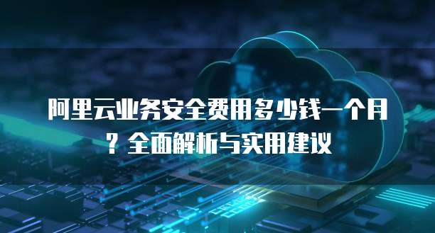 阿里云业务安全费用多少钱一个月?全面解析与实用建议