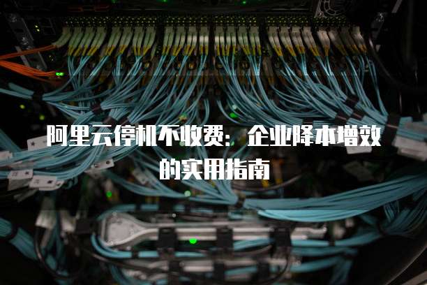 阿里云停机不收费:企业降本增效的实用指南