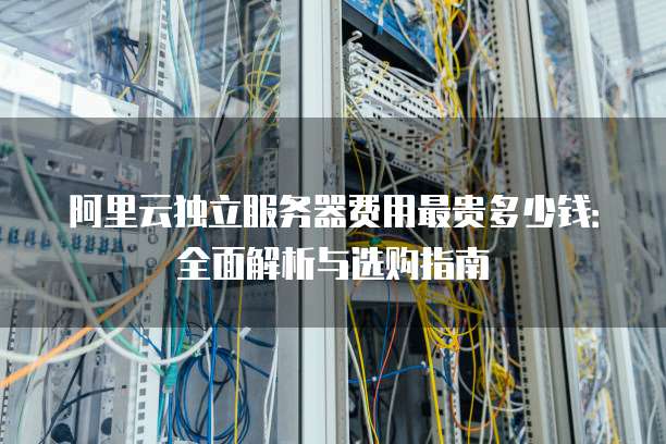 阿里云独立服务器费用最贵多少钱:全面解析与选购指南