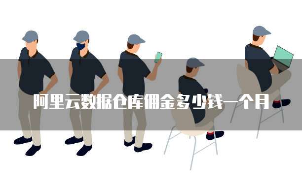 阿里云数据仓库佣金多少钱一个月