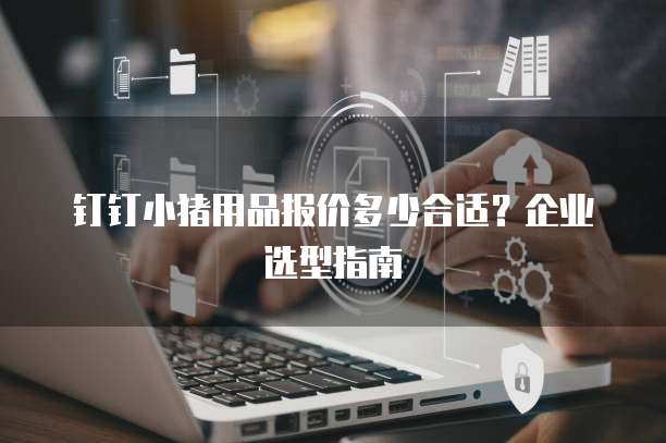 钉钉小猪用品报价多少合适?企业选型指南