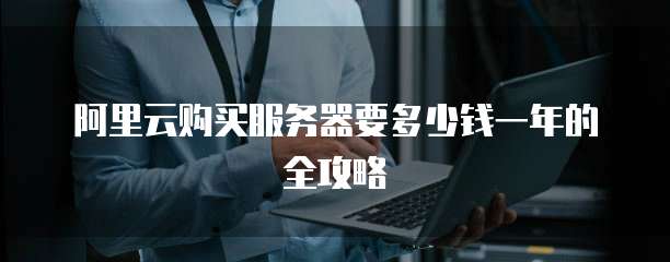 阿里云购买服务器要多少钱一年的全攻略