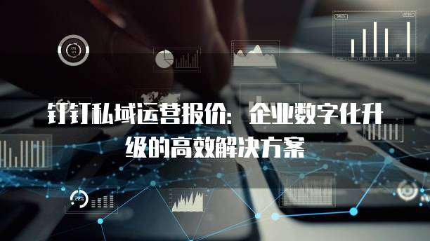 钉钉私域运营报价:企业数字化升级的高效解决方案