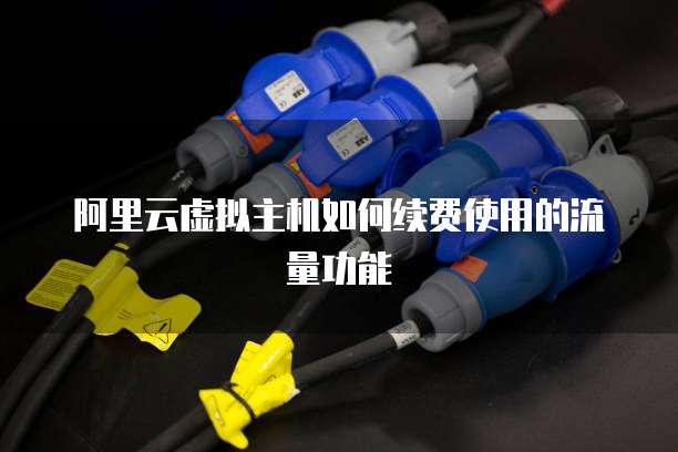 阿里云虚拟主机如何续费使用的流量功能