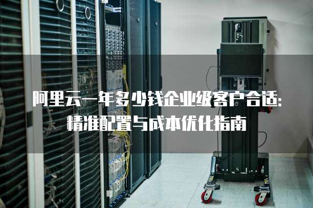 阿里云一年多少钱企业级客户合适:精准配置与成本优化指南