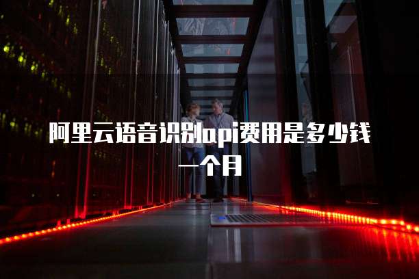阿里云语音识别api费用是多少钱一个月