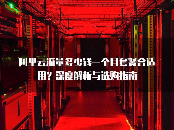 阿里云流量多少钱一个月套餐合适用?深度解析与选购指南