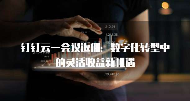 钉钉云一会议返佣：数字化转型中的灵活收益新机遇