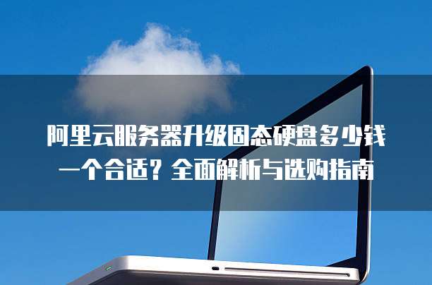 阿里云服务器升级固态硬盘多少钱一个合适?全面解析与选购指南