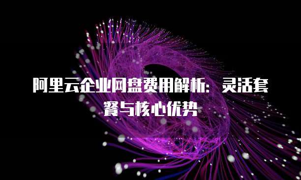 阿里云企业网盘费用解析：灵活套餐与核心优势