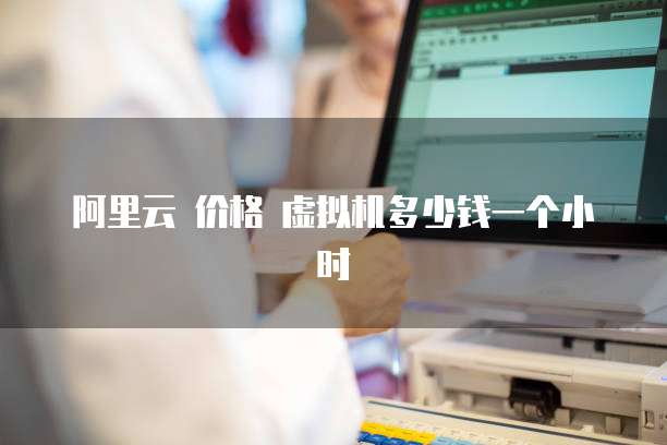 阿里云 价格 虚拟机多少钱一个小时