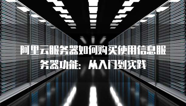 阿里云服务器如何购买使用信息服务器功能:从入门到实践