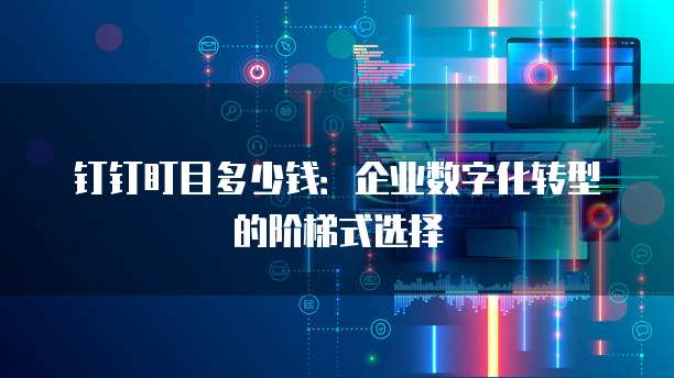 钉钉盯目多少钱：企业数字化转型的阶梯式选择