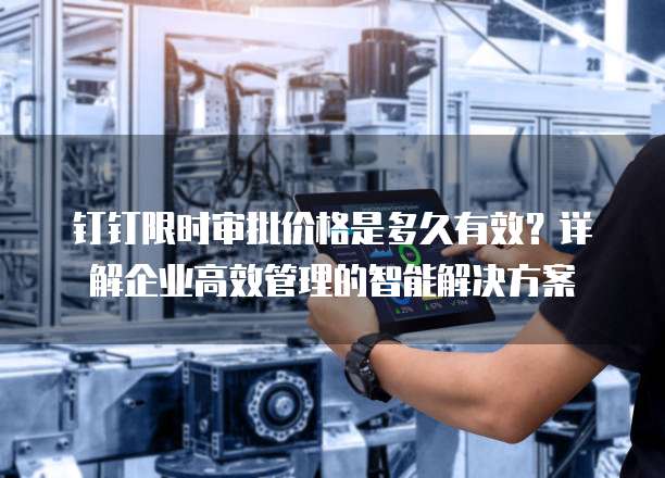 钉钉限时审批价格是多久有效?详解企业高效管理的智能解决方案