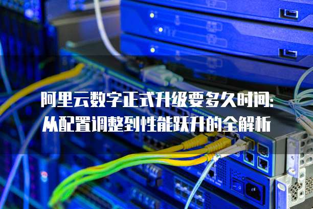 阿里云数字正式升级要多久时间:从配置调整到性能跃升的全解析