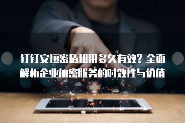钉钉安恒密盾租用多久有效？全面解析企业加密服务的时效性与价值