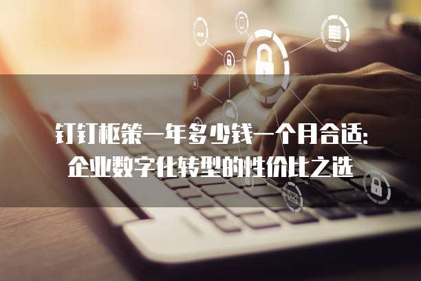 钉钉枢策一年多少钱一个月合适:企业数字化转型的性价比之选