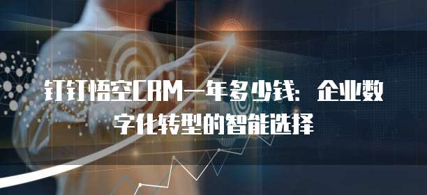 钉钉悟空CRM一年多少钱:企业数字化转型的智能选择