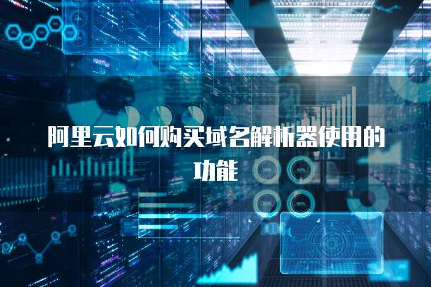 阿里云如何购买域名解析器使用的功能