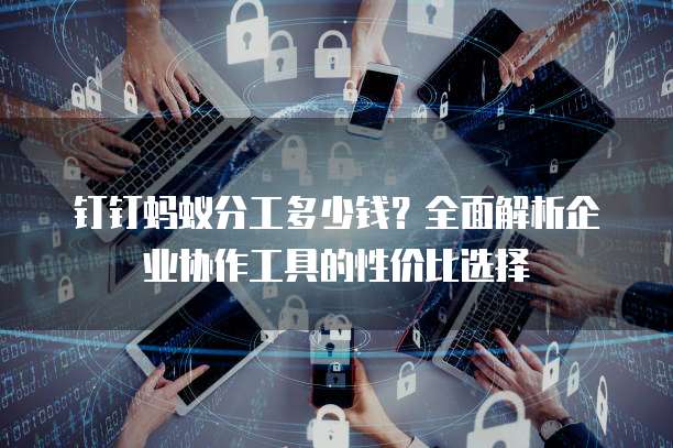 钉钉蚂蚁分工多少钱?全面解析企业协作工具的性价比选择