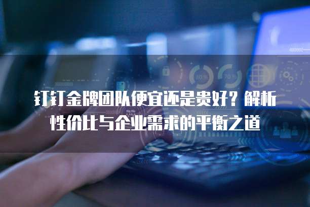 钉钉金牌团队便宜还是贵好?解析性价比与企业需求的平衡之道