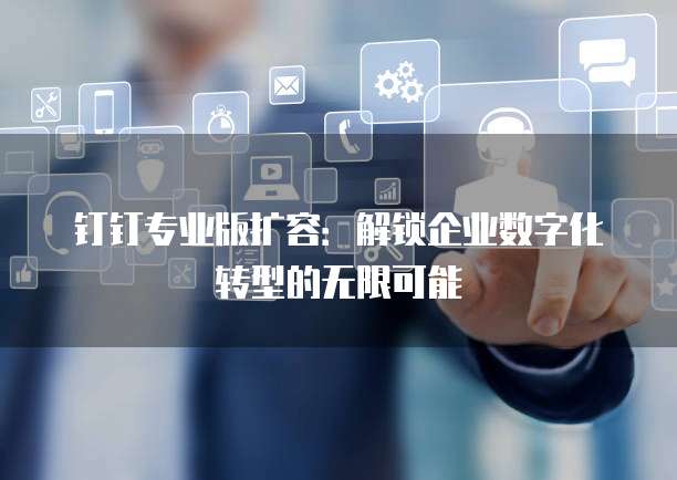 钉钉专业版扩容：解锁企业数字化转型的无限可能