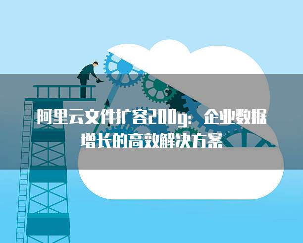 阿里云文件扩容200g：企业数据增长的高效解决方案