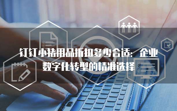 钉钉小猪用品折扣多少合适:企业数字化转型的精准选择