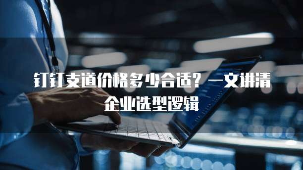 钉钉支道价格多少合适?一文讲清企业选型逻辑