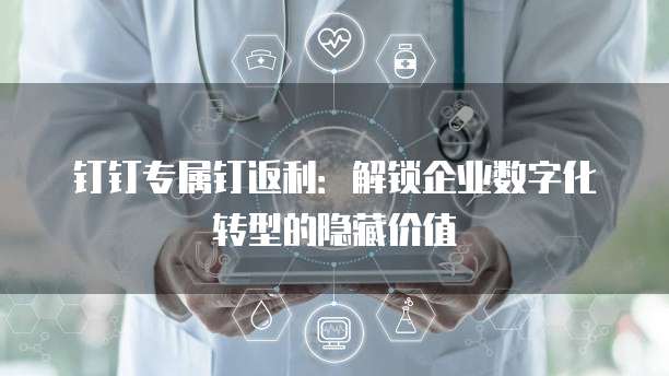 钉钉专属钉返利：解锁企业数字化转型的隐藏价值