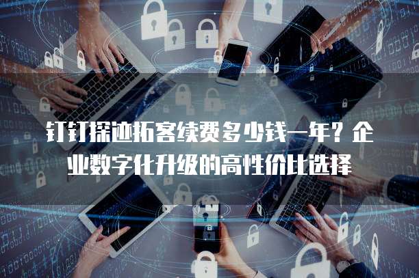 钉钉探迹拓客续费多少钱一年?企业数字化升级的高性价比选择