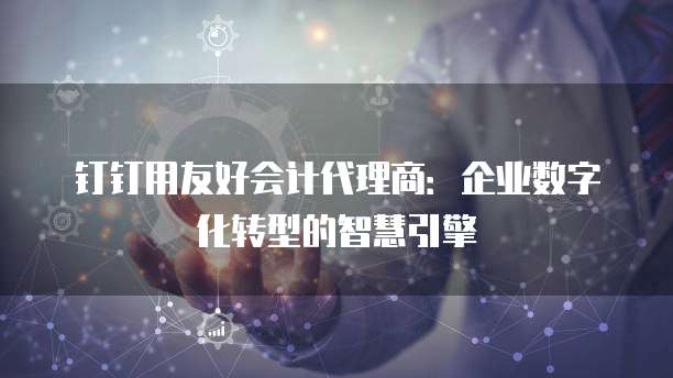 钉钉用友好会计代理商:企业数字化转型的智慧引擎