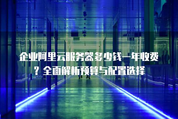 企业阿里云服务器多少钱一年收费?全面解析预算与配置选择