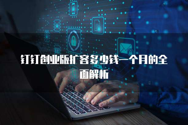 钉钉创业版扩容多少钱一个月的全面解析