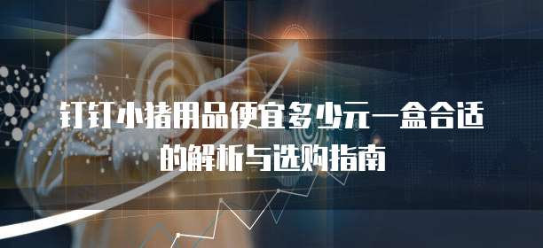 钉钉小猪用品便宜多少元一盒合适的解析与选购指南