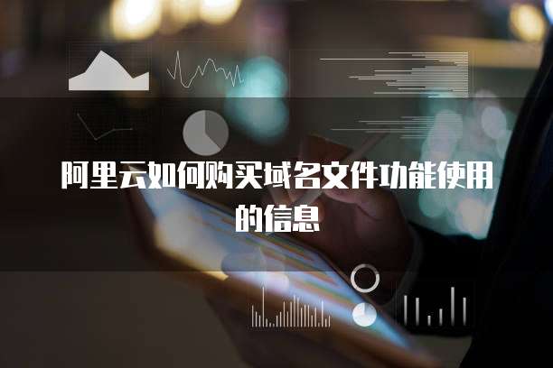 阿里云如何购买域名文件功能使用的信息