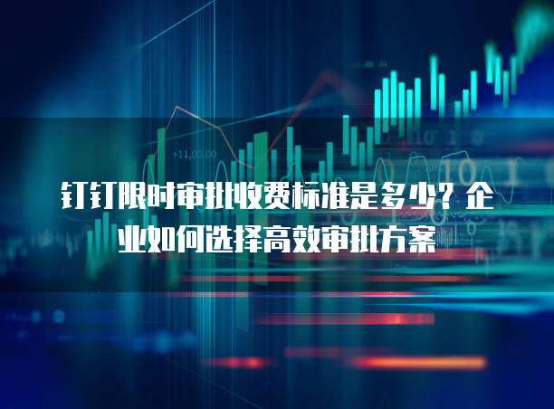 钉钉限时审批收费标准是多少？企业如何选择高效审批方案