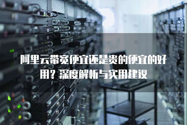 阿里云带宽便宜还是贵的便宜的好用?深度解析与实用建议