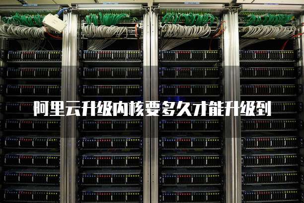 阿里云升级内核要多久才能升级到